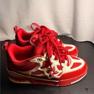 Louis Vuitton Red Kids Shoes